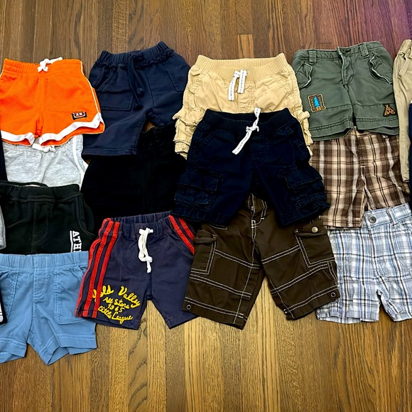 Huge 20 piece lot of Baby Boy Shorts / Pants 6-12m EUC - Picture 2 of 16